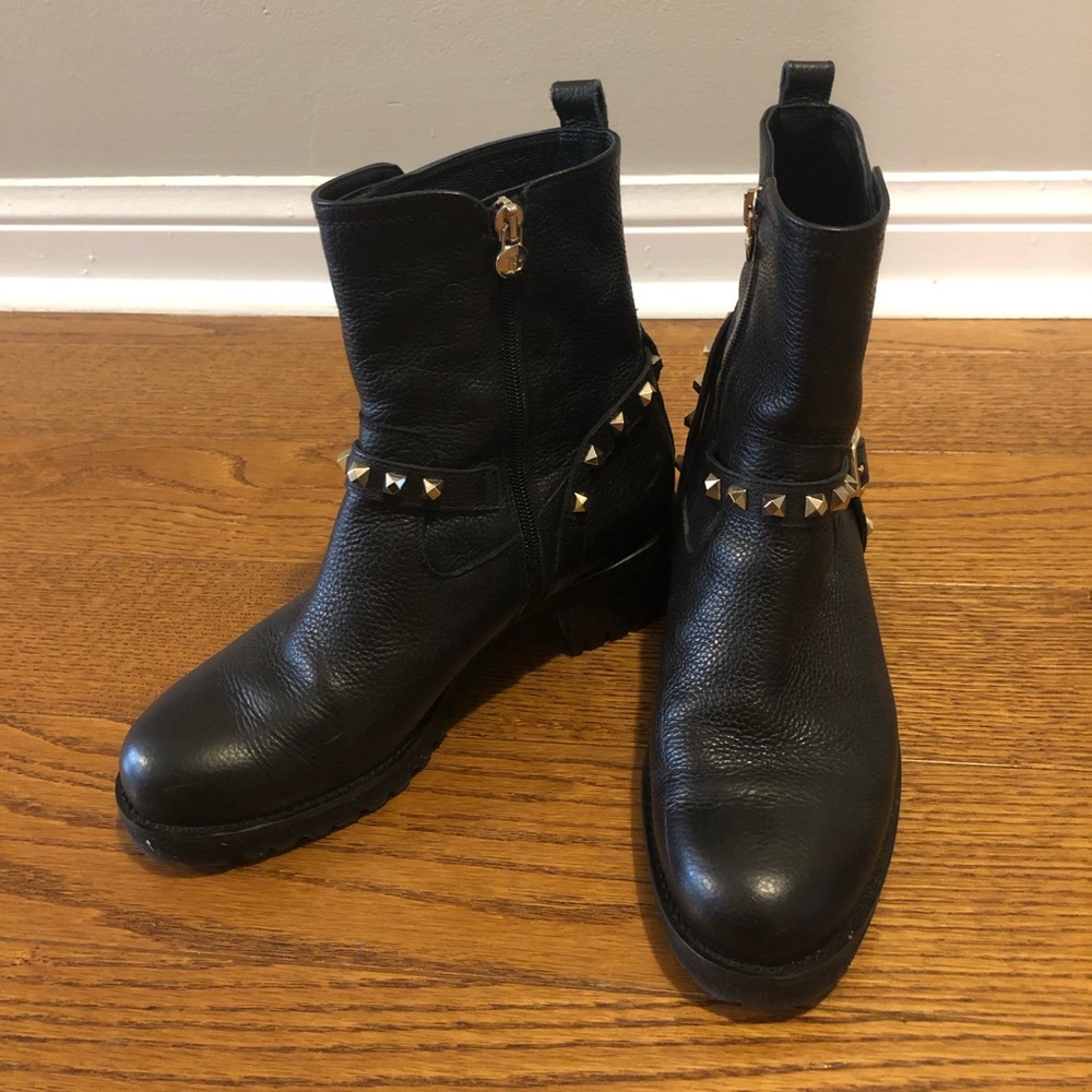 BROWN’S COUTURE - rock-stud leather ankle boots